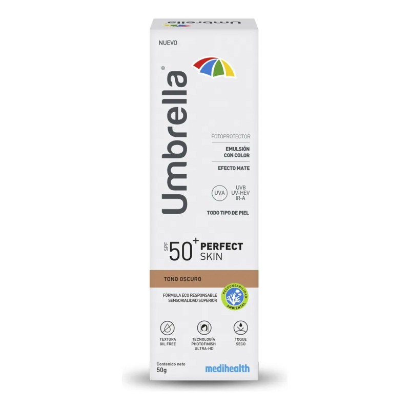 Umbrella Perfect Skin Tono Oscuro Spf Color Efecto Mate