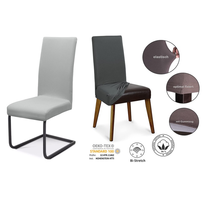 Beautex Chair Covers, Jersey Elastic, Stretch Cotton, Bi-Elastic - Choice