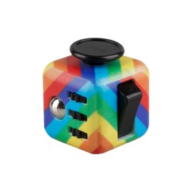 Tabanzhe Fidget Cube-Sensory Cube for Stress Anxiety Relief 6 Different Functions Finger Cube for Kids Adults ADHD ADD Office Classroom Home Killing Time(Rainbow)