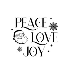 Vinyl Wall Quotes Stickers Peace Love Joy Creative Wall Sticker Wall Art Wall Decals for Floor Window Party Refrigerator Trucks 18in