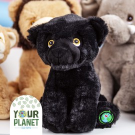 VFM - Panther 23cm Eco Friendly Toy - Super Soft Cuddly Zoo Animal Fluffy Plush With Embroidered Details And 100% Recycled Material - Your Planet