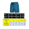 Ougelebo Swimming Trunks Long with Zip Pocket Swimming Shorts Quick