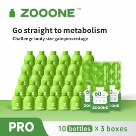 Zooone Probiotics 60 Billion CFU - 30 Bottles x 0.7oz - Edible, Fitness