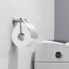 CASEWIND Toilet Roll Holder with Lid Brushed Stainless Steel Wall