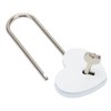 3pcs Heart Shaped Padlock with 3 Keys Rustproof Zinc Alloy