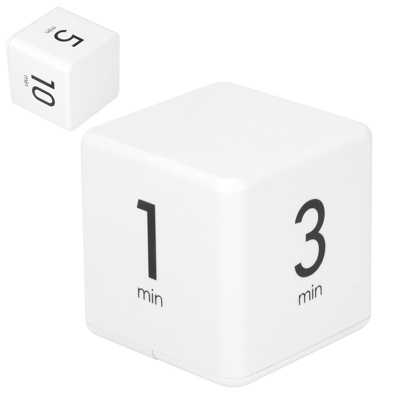 Gravity Sensor Cubic Digital Timer with Display Time Management for