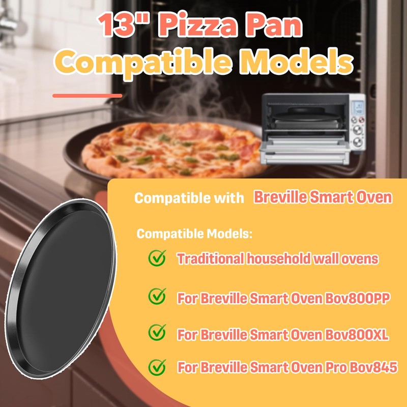 13 Inch Nonstick Pizza Pan for Breville Smart Oven -