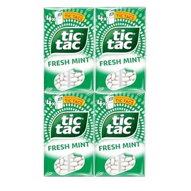 16 X TicTac Fresh Mint Breath Mints, Long-Lasting Mint Flavor, 288g Pack, Portable Resealable Pack