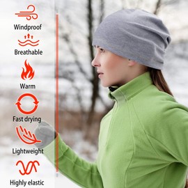 HASAGEI Sports Hat Men's Women's Beanie Hat Running Cycling Hat with Breathable Comfortable High Elasticity Windproof for Running, Skiing, Cycling, Snowboarding, Climbing, Motorcycling, blue