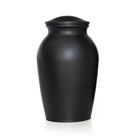 MAKEY'S Memorial Pet Cremation Urns for Dogs Ashes, Dog Keepsake Urns for Ashes, Black Pet Urn-Small