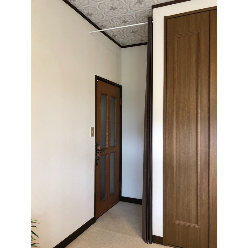 Accordion Curtain Room Divider Noren Partition Heat Shielding Energy Saving