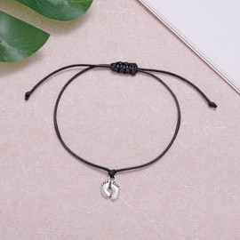 New Mom Gift, A Little Wish Bracelet for New Mom, Pregnancy Gift for Mom to Be, New Mom Gifts for Women After Birth, First Time Mom Gifts, Expecting Mom Jewelry, Black