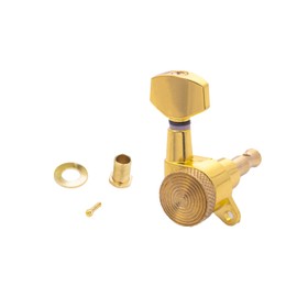 DIAO79NI 6R Guitar Locking Tuners Handed Lock String Tuning Key Pegs Machine Heads for Folk Style Electric Acoustic Guitars (Gold）