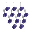 FINROS 12 PCS Home Fashion Decorative Anti Rust Shower Curtain