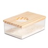 perfk Hamster Sand Bath Container, Acrylic Shower and Digging Space