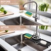 2 Pcs Silicone Faucet Splash Guard 10.6 ” x 4.3”