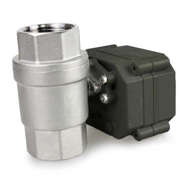 2 Wires CR2-02 110-240Vac 50/60Hz Stainless Steel Normally Closed Manual Override Motorized Electrical Ball Valve (1 inch)