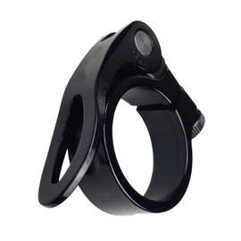 Quick Release Bike Seat Clamp, Universal Durable Simple Bike Seat Post Clamp for Road Mountain Bikes (Black 28.6mm)