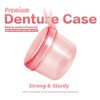 Uouovo Leak Proof Denture Bath Cup Large Denture case Retainer