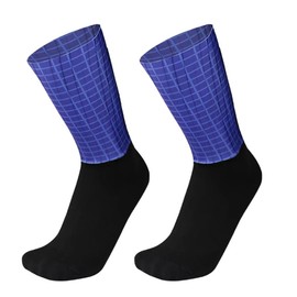 RACER'S CHOICE Aero Cycling Socks Purple Size 8-11 UK