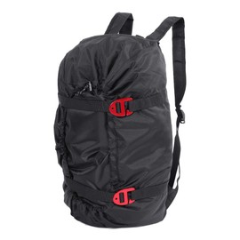 Tiiyee Rock Climbing Rope Bag Portable Foldable Storage Bag with Large Rope Tarp Adjustable Shoulder Straps Waterproof Large Capacity Backpack Ultralight Outdoor Hike Trekking Gear Equipment(black)