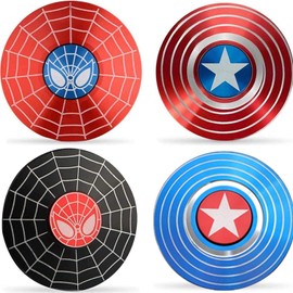 Steemjoey 4 Stück Superhelden Fidget Spielzeug für Kinder und Erwachsene, Fidget Spielzeug Finger Toy Hand Spielzeug ADHD Anti Angst Spielzeug Stressabbau Spielzeug für Erwachsene und Kinder