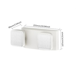 CM MZY Emergency Lights with Battery Backup,Commercial Emergency Light,Two Adjustable LED Light Head Emergency Lighting Fixtures,120-277V AC, UL Certified,1PCS