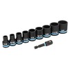 Spyder 10-Piece 3/8-Inch Drive SAE Impact Socket Set with Adapter