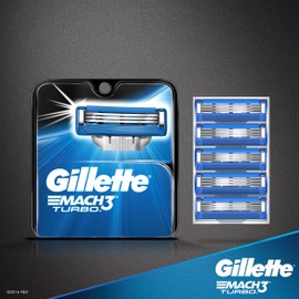 Gillette Mach3 Turbo Cartridges, 4 Count