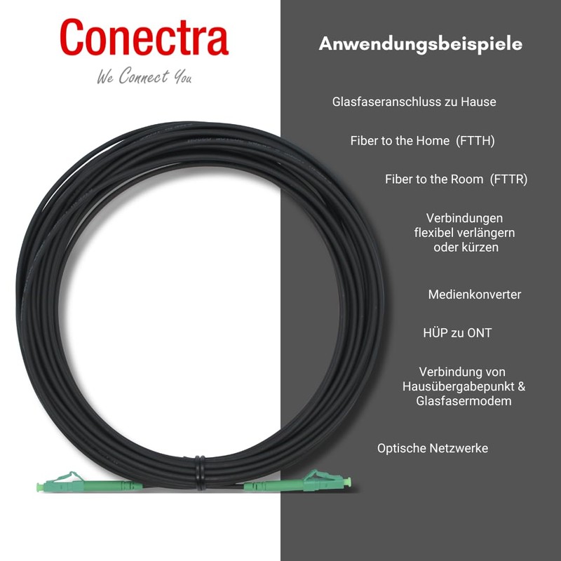 Conectra® - Fibre Optic Cable Armoured | OS2 | LC/APC