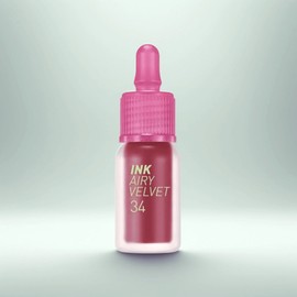 Peripera 페리페라 잉크 더 에어리 벨벳 제당로즈만 34호 Peripera Ink The Airy Velvet Shade Rose Only #34 [Jeju Island Rose Only 34 + 1]