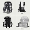 OWINUSTECH ClearBackpack forSchool,Clear Bookbag School Backpacks Clear Backpack Heavy Duty