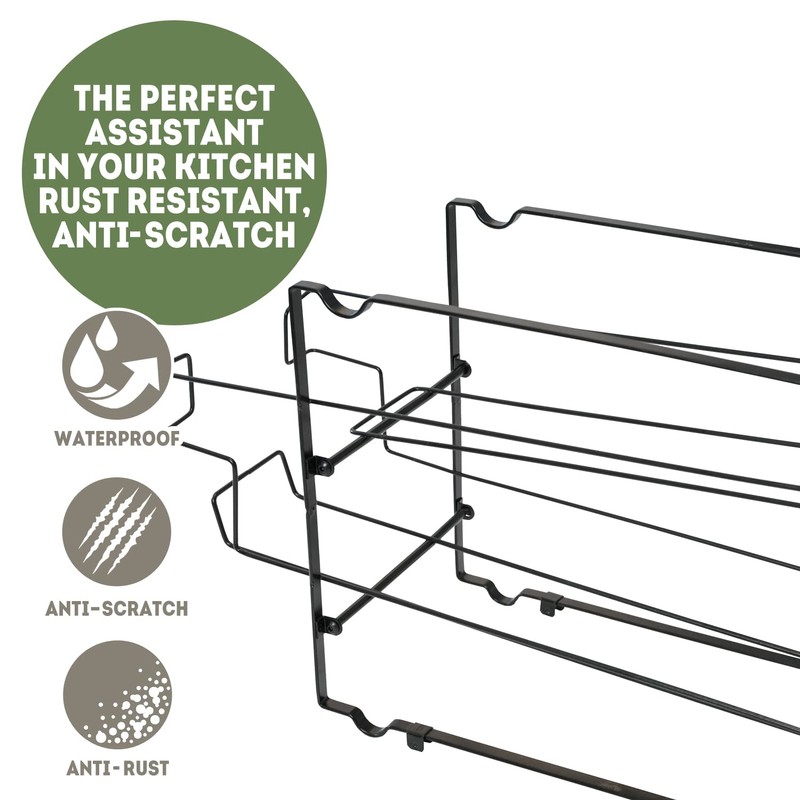 DINEST 2-Pack Stackable Soda Can Organizer - Rust Resistant Rack