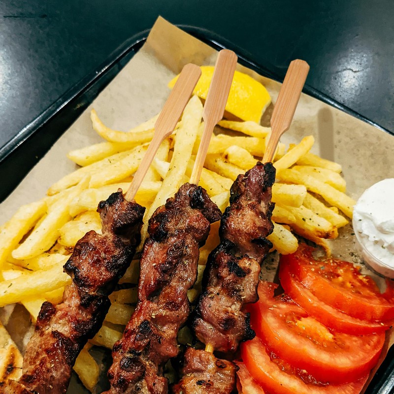 BambooMN 9.8" Premium Bamboo Arrow Shrimp Meat Fruit Kebab Skewer