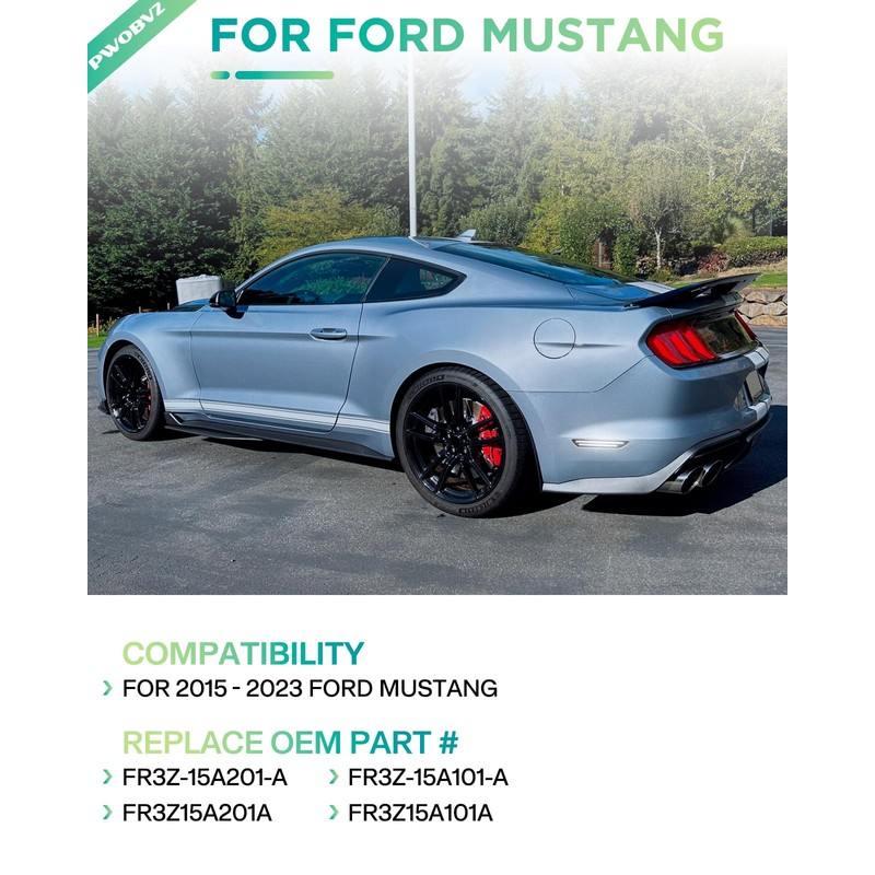Rear White Side Marker Lights for Ford Mustang 2015 2016