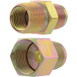 Eastman Gas Fitting Adapter, 3/4 in FIP x 15/16 in OD Flare, Zinc-Plated Steel, 65710B