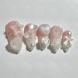 Muted Bling Handmade Nail Tips - Round / 뮤트블링 수제네일팁 - 라운드