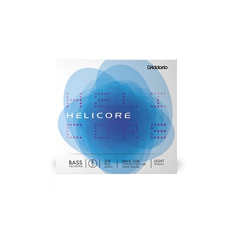 D'Addario Helicore Orchestral Bass Single E String, 3/4 Scale, Light