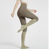 Runnib Long Argyle Non-Slip Pilates Toe Socks for Yoga, Workout, Running, Sports, Golf Khaki Beige