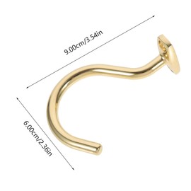 Gatuida 1 Set Multi Function Pool Hook Durable Cue Hook for Billiard Tables Convenient Snooker Accessories Gold for Storage and Organization