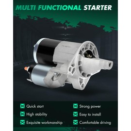 SCITOO Starter Motor fit for Chrysler for 300 2007-2010,for Dodge for Challenger 2009-2010,for Dodge for Charger 2007-2010,for Dodge for Magnum 2007-2008 Replacement Starter 19025,SMT0342