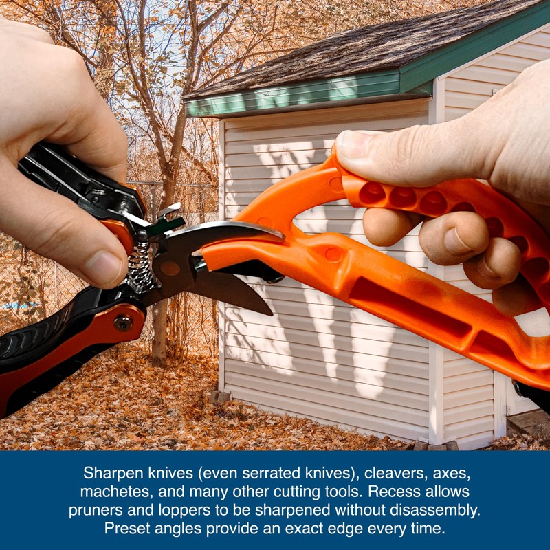 ACCUSHARP All-in-One Sharpener, All Purpose Sharpener for Knives, Scissors, Garden