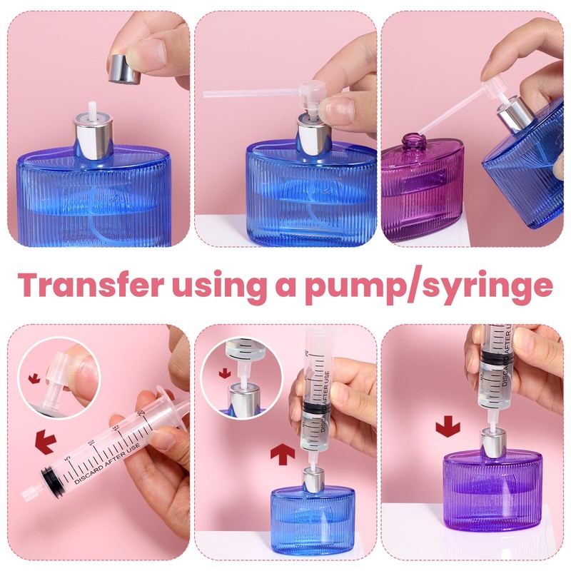 20ml Perfume Refill Pump Tools, 8 Pcs Plastic Perfume Dispenser