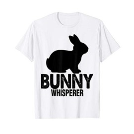 Funny Bunny Whispherer Tee Shirt Men Bunny Lovers Gifts T-Shirt, White