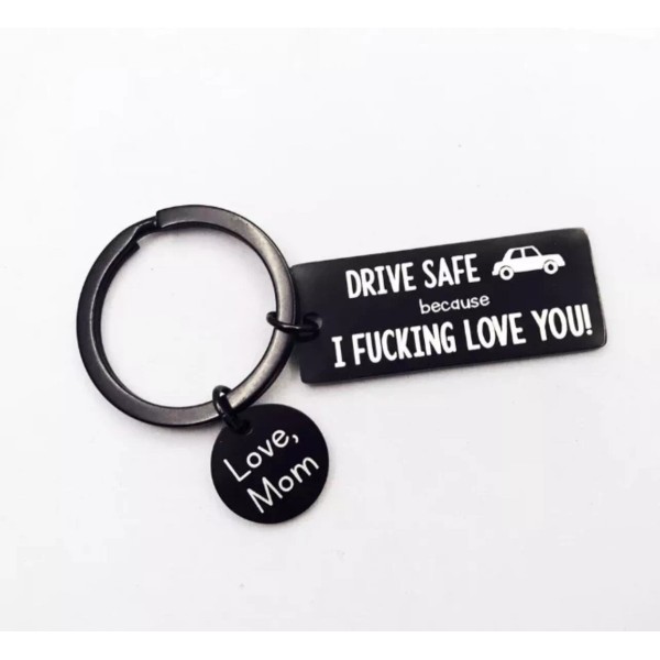 Unbranded 2 Drive Safe I F Love You Keychain Fun