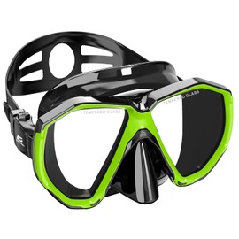 Dive Snorkel Mask Adult | Quality Snorkeling Gear for Adults Scuba Gear Diving Mask Scuba Diving Gear Goggles for Swimming Masks(Citrus)