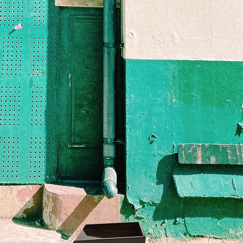 Housoutil Gutter Downspout Splash Block, Aluminum Alloy Downspout Diverter, Splash