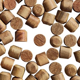 WidgetCo 3/8" Ipe Plugs, 100% Natural Ipe, Outdoor Ironwood Decking Plugs, Chamfer Bottom for Easy Install, Bulk Available (Qty 100)