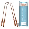 Bäst Tongue Scraper • 100% Copper (2 Pack) Premium Tongue