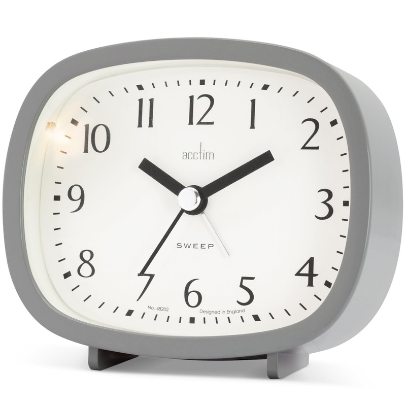 Acctim 15905 Hilda beep alarm clock in Cloverfield (Grey)